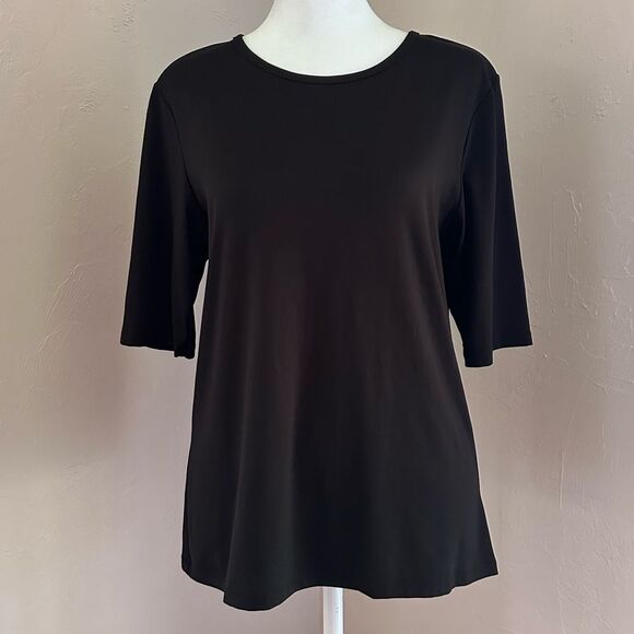 Clear Sky Black Smooth Stretch Tee Size M - Picture 1 of 6